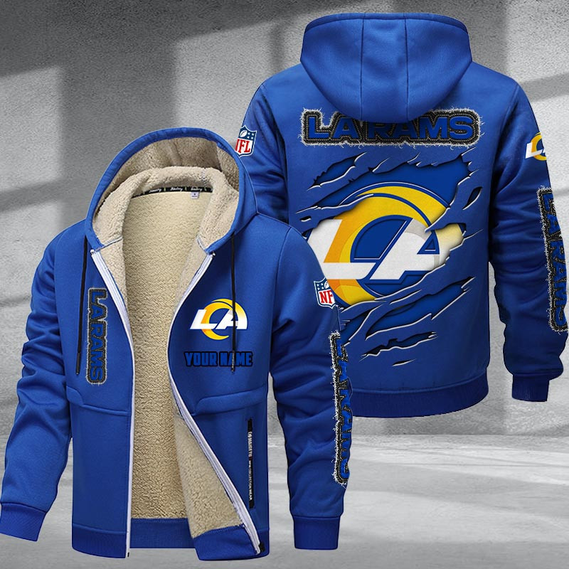 Los Angeles Rams DMTZ0372 Premium Sherpa-Lined Winter Hoodie – Personalized Edition