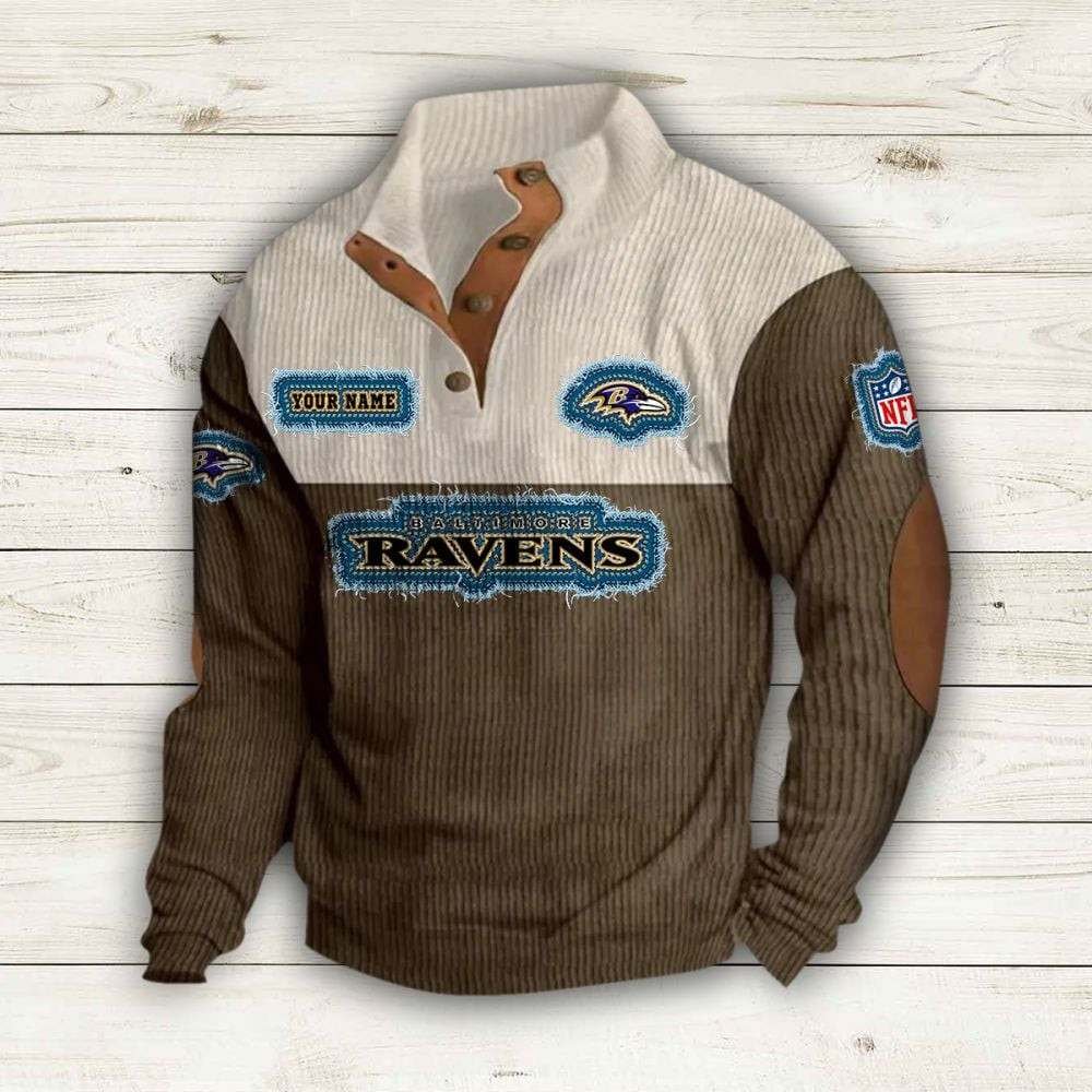 Baltimore Ravens Premium Personalized Game-Day Pullover S9DBSCH163