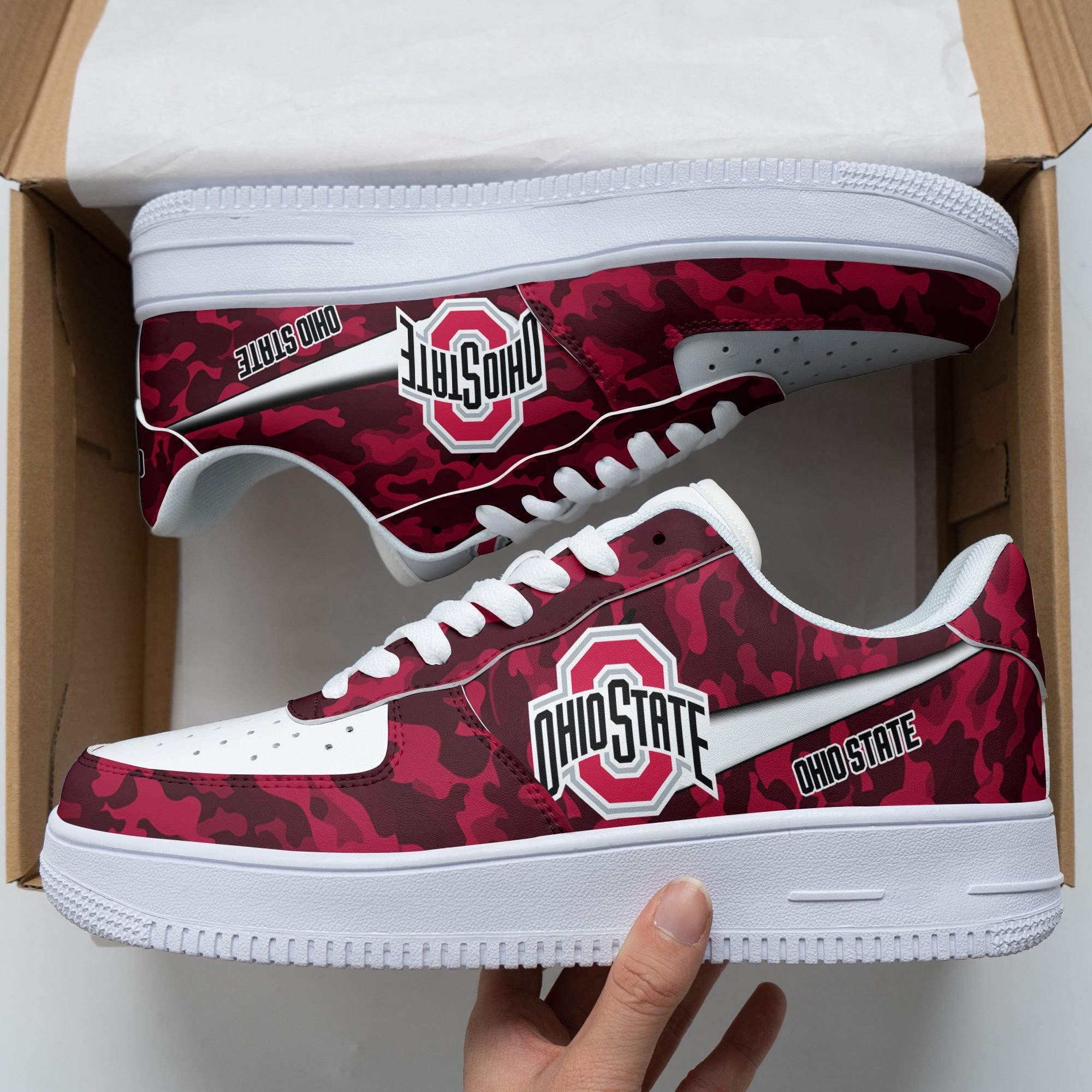 NCAAF Ohio State Buckeyes Air Force Shoes Nicegift AFSO0H7