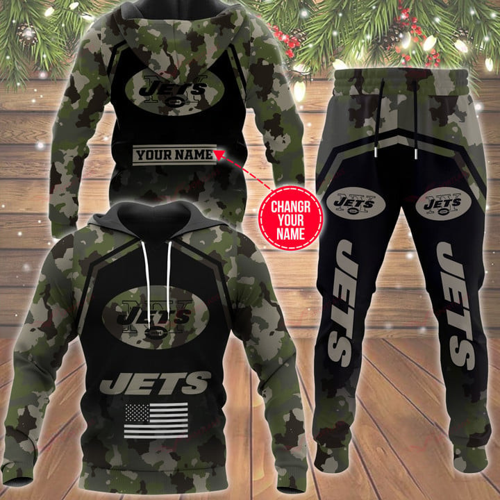 New York Jets Personalized Hoodie and Joggers BB558
