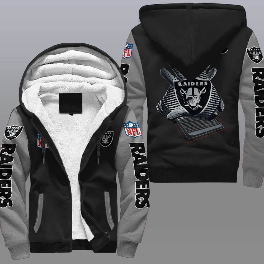 Las Vegas Raiders Heavy Fleece Zip-up Hoodie MTE020