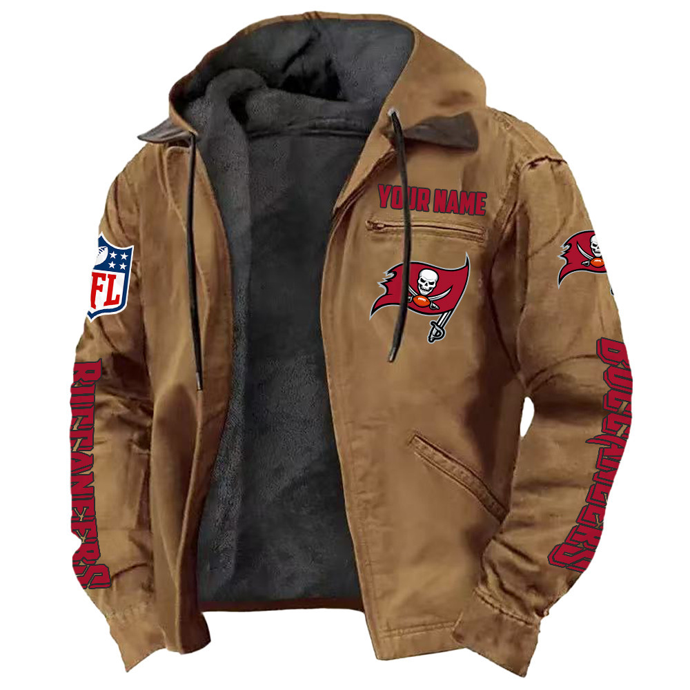 Tampa Bay Buccaneers DMJK0030 Hooded Cardigan Jacket