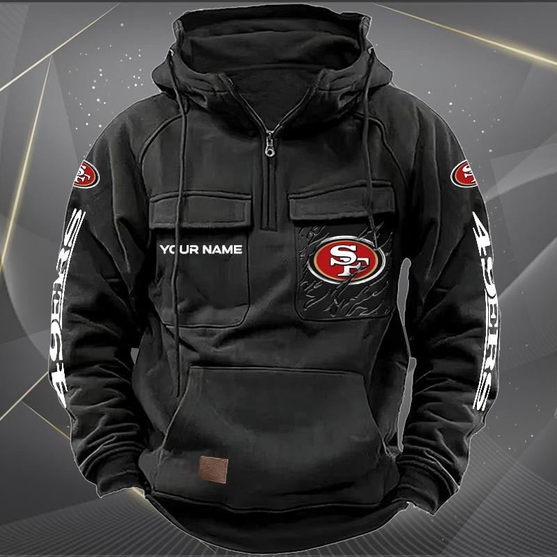 San Francisco 49ers Vintage Men Hoodie AZVMHD058