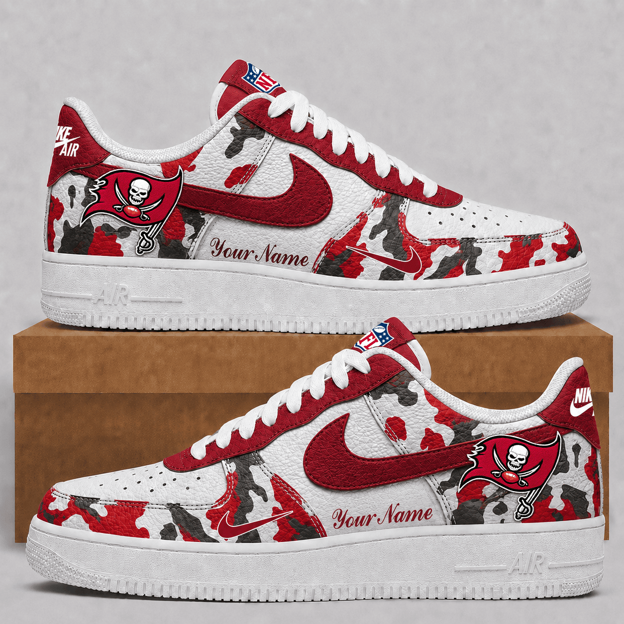 Tampa Bay Buccaneers | Premium NFL Team AF1 Shoes VA910