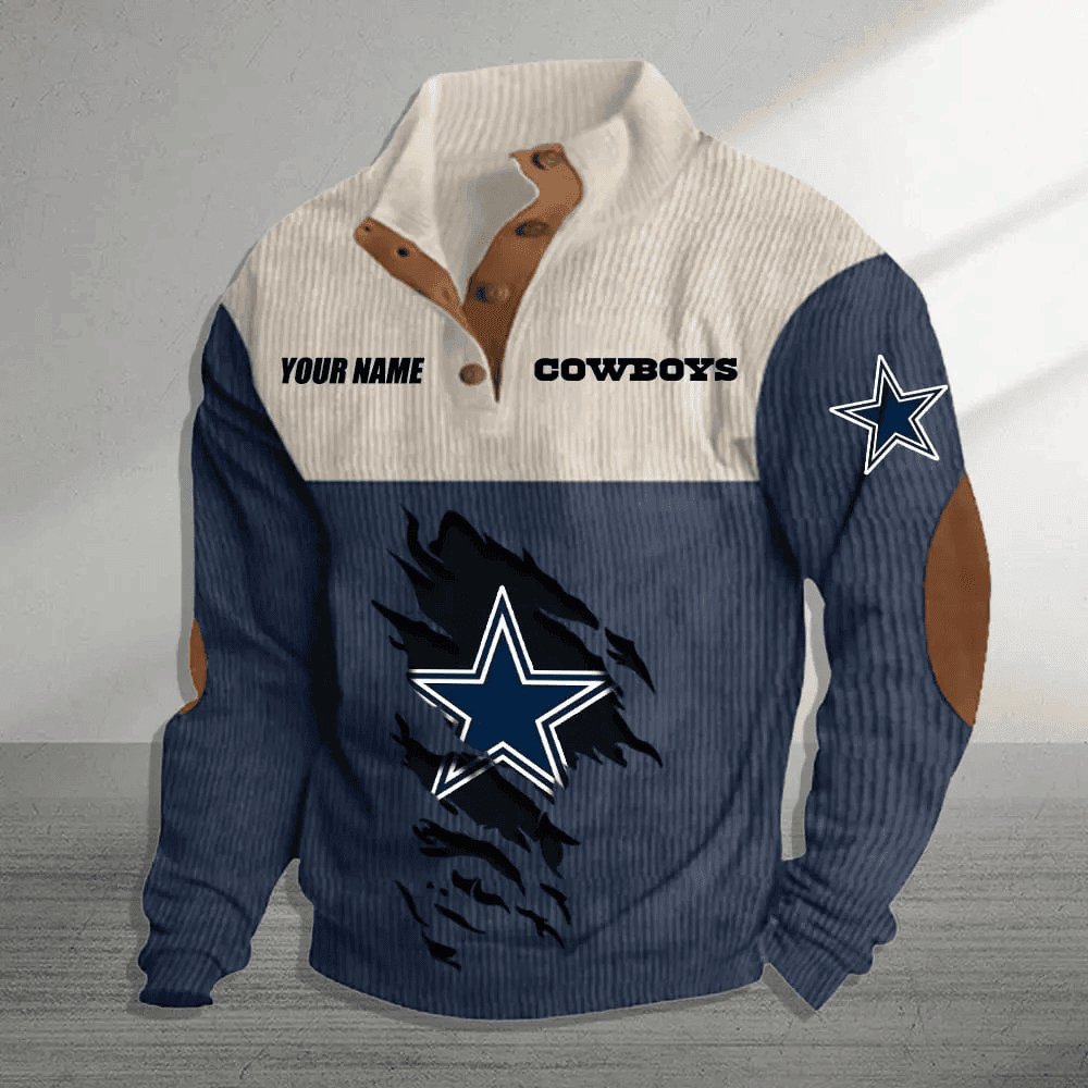 Dallas Cowboys Premium Personalized Game-Day Pullover S9DBSCH137