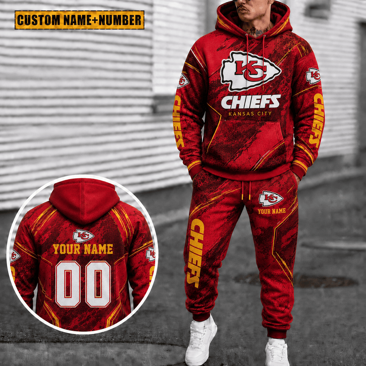 Kansas City Chiefs Personalized Combo Hoodie And Sweatpants Gift For Fan VAN40027