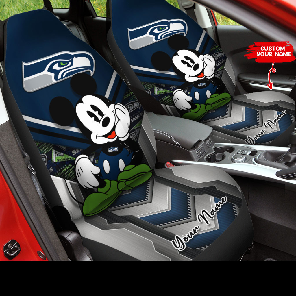 Seattle Seahawks Personalized Car Seat Covers BG237