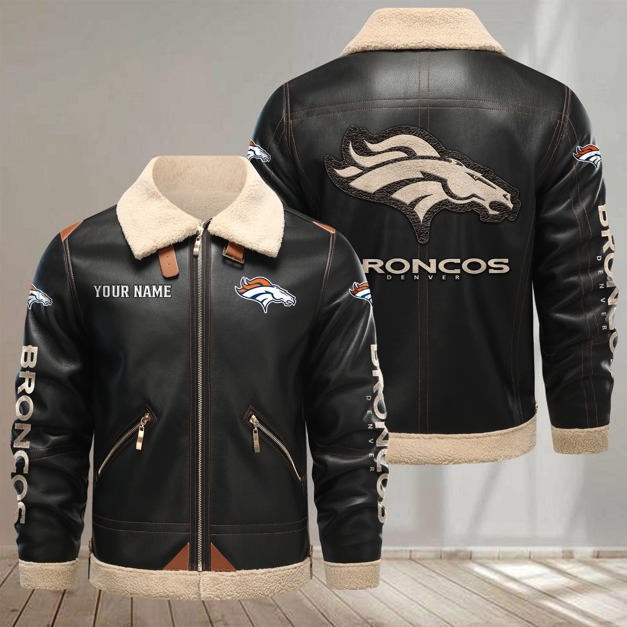 Denver Broncos VITPL080 Leather Jacket – Premium & Ultra-Thick Leather Jacket
