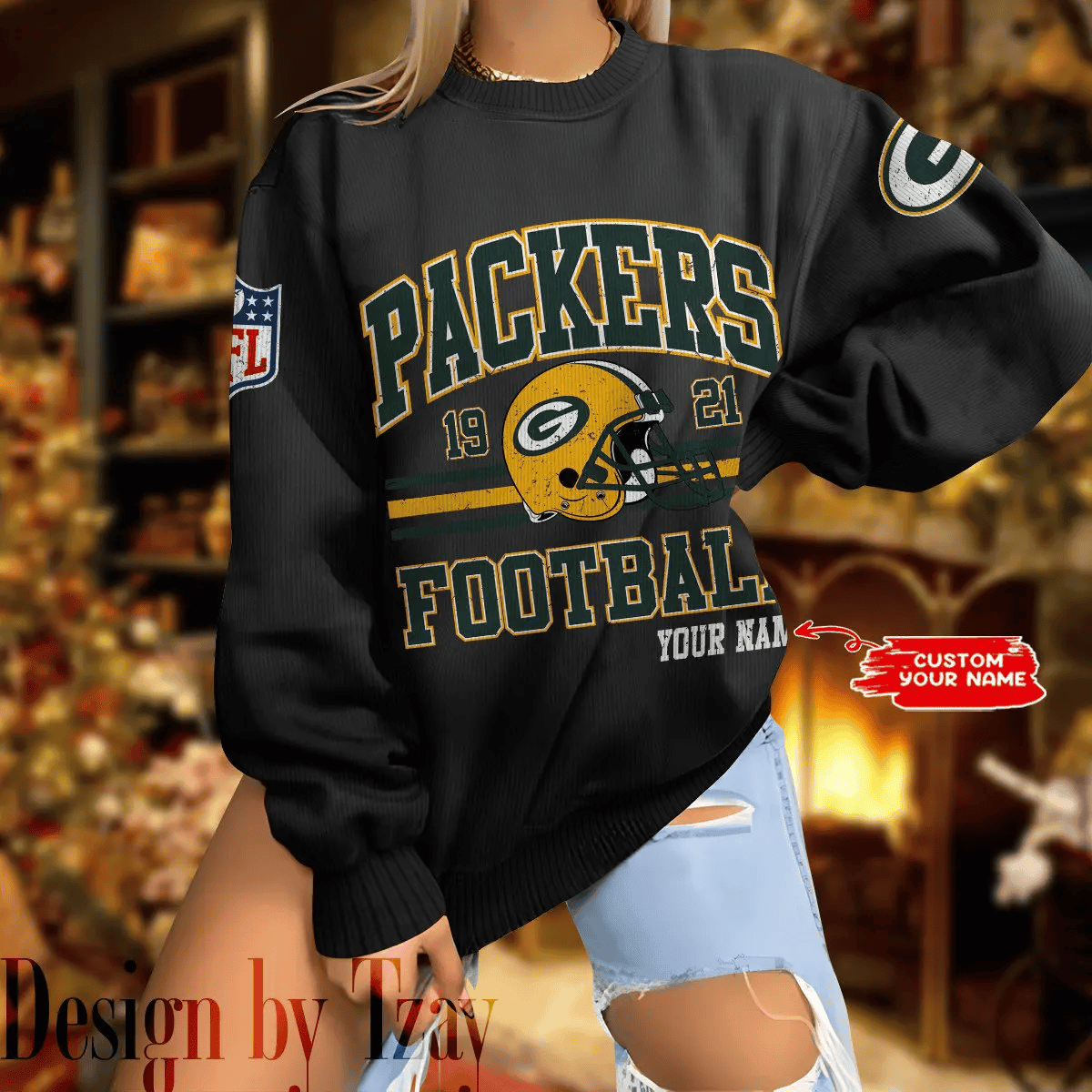 Green Bay Packers Personalized Fashion Design New Woolen Sweater BGSWT292