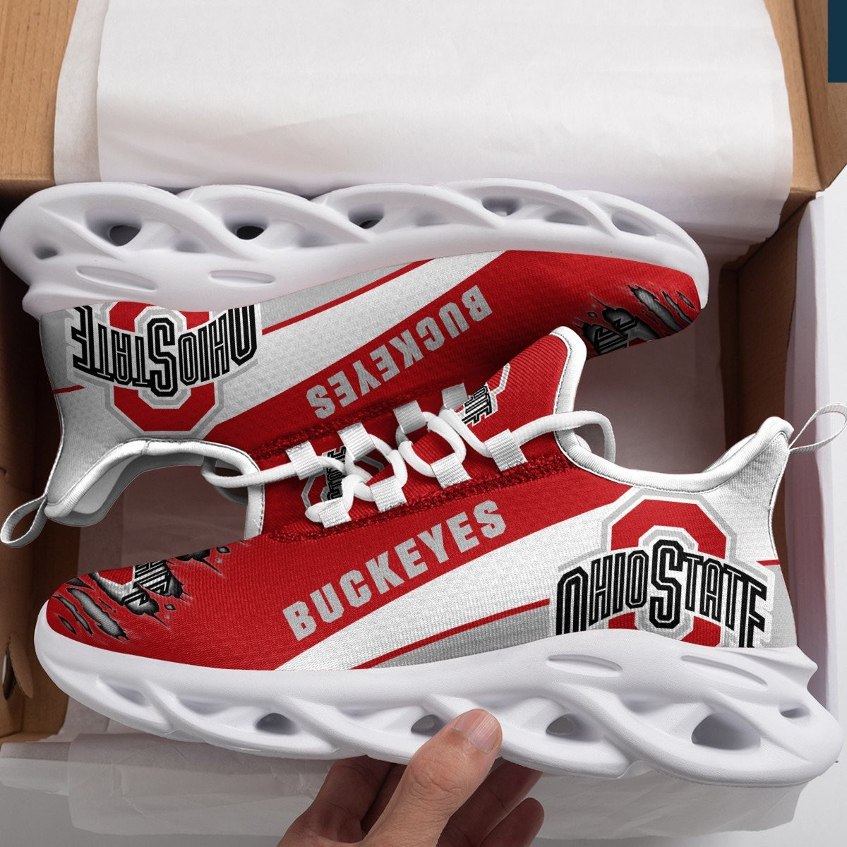 NCAAF Ohio State Buckeyes Max Soul Shoes Nicegift MSSN5C4