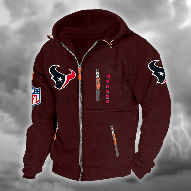 Houston Texans DMCD0664 Hooded Cardigan Jacket