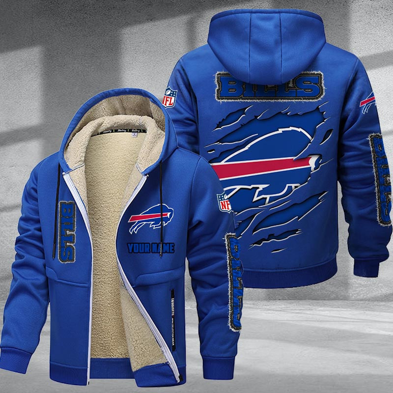 Buffalo Bills DMTZ0357 Premium Sherpa-Lined Winter Hoodie – Personalized Edition