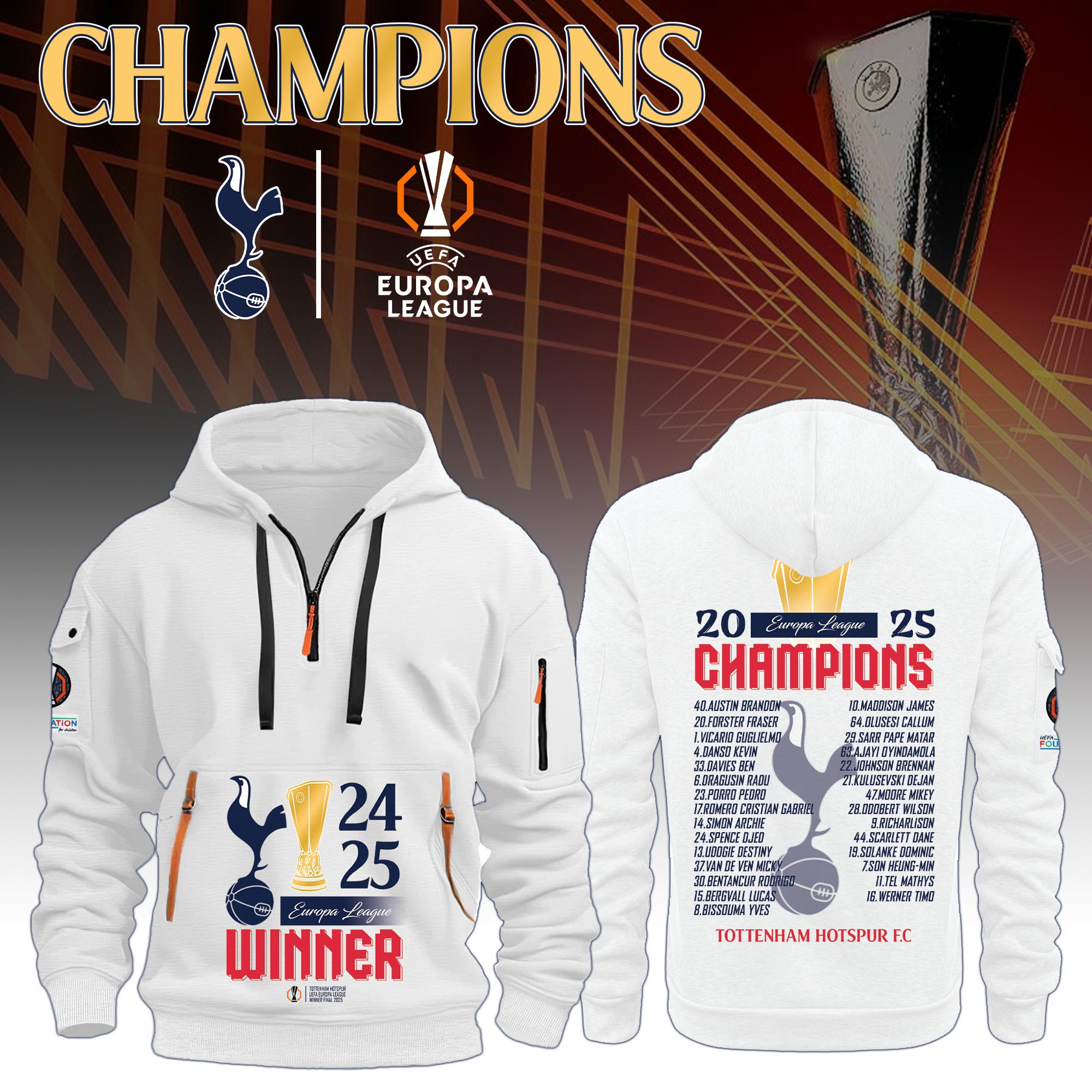 Tottenham Hotspur F.C Heavy Hoodie TH789U