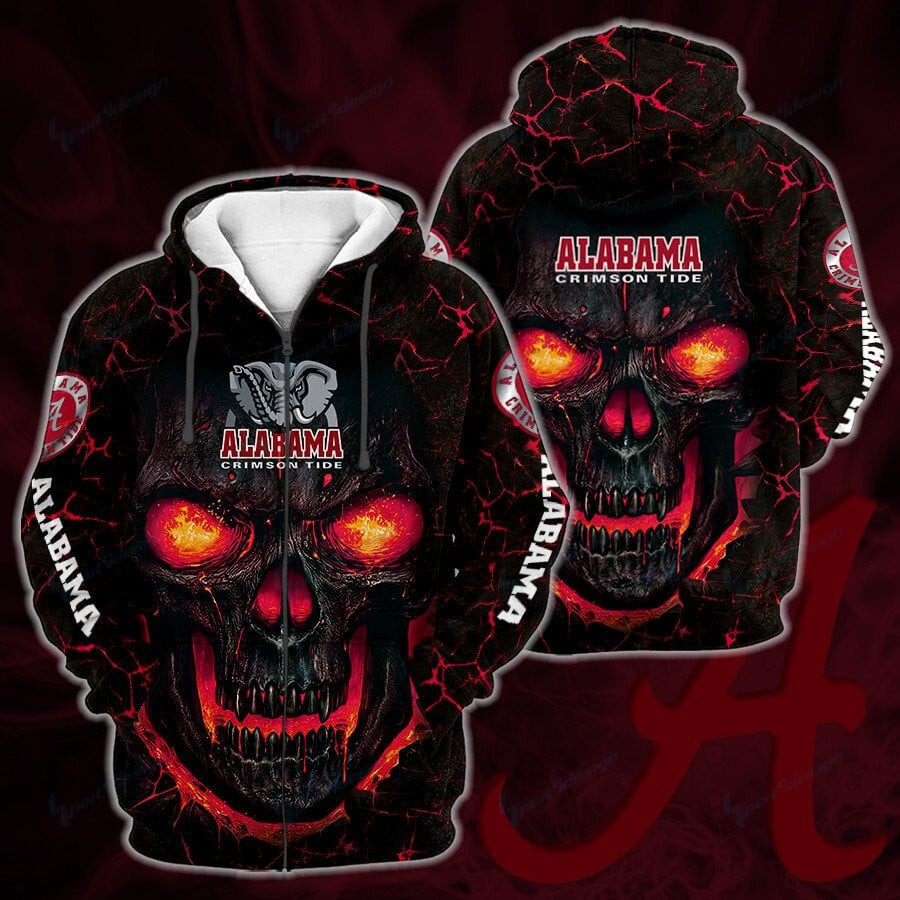 NCAAF Alabama Crimson Tide Zip Hoodie 3D Nicegift 3ZHB1L9