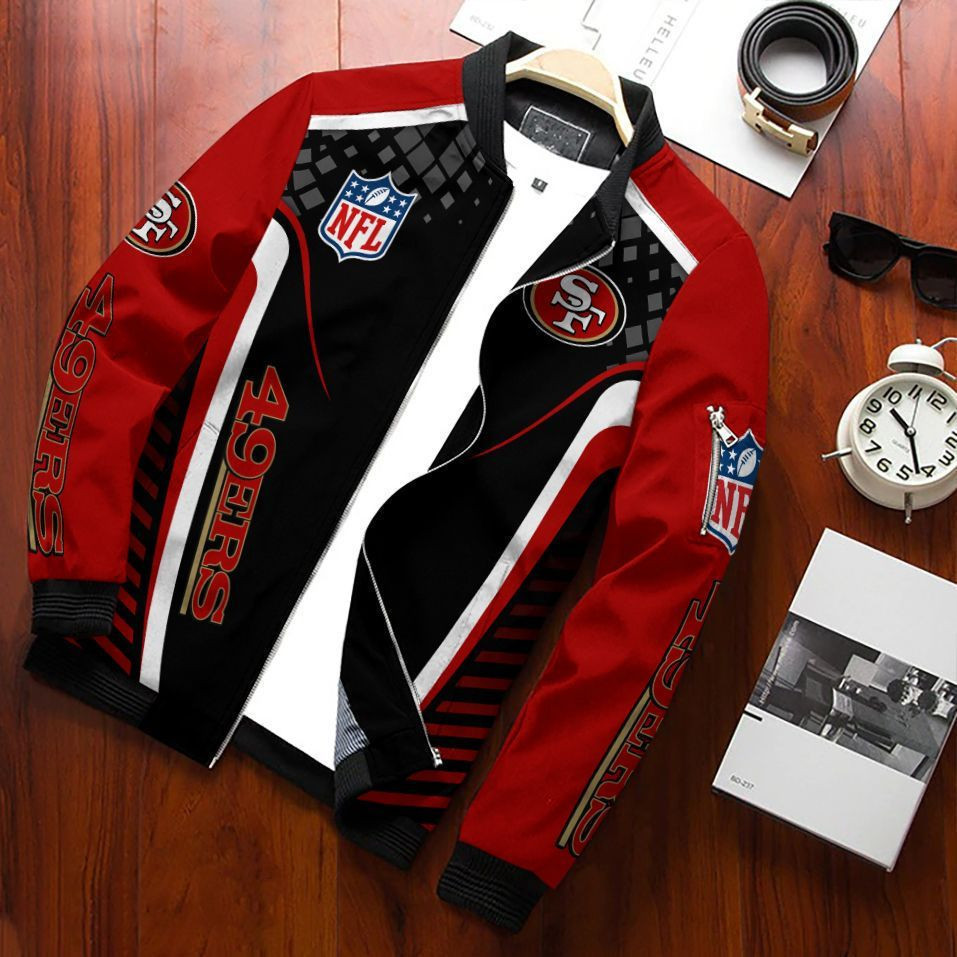 NFL San Francisco 49ers Bomber Jacket Nicegift 3BBG0A5