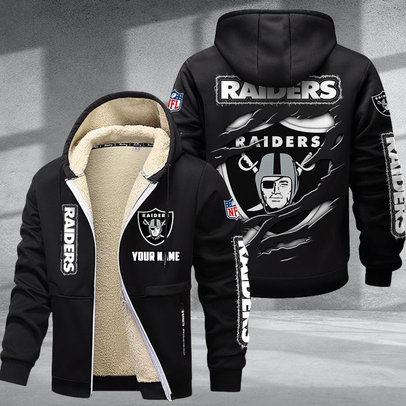 Las Vegas Raiders DMTZ0370 Premium Sherpa-Lined Winter Hoodie – Personalized Edition