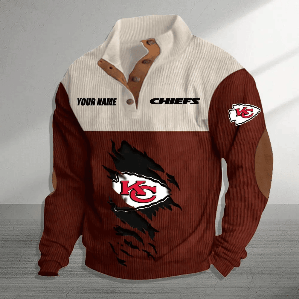 Kansas City Chiefs Premium Personalized Game-Day Pullover S9DBSCH144