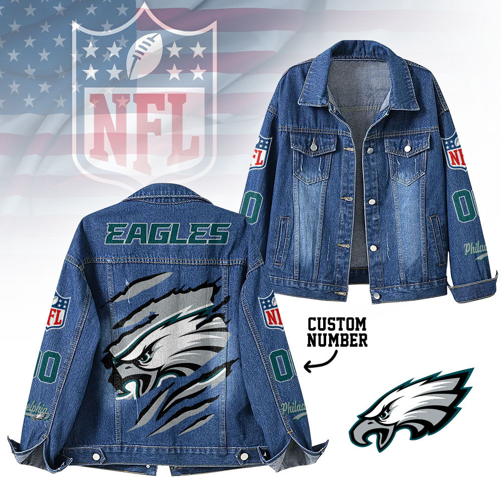 Philadelphia Eagles | Premium Iconic Streetwear Denim Jacket NTH1