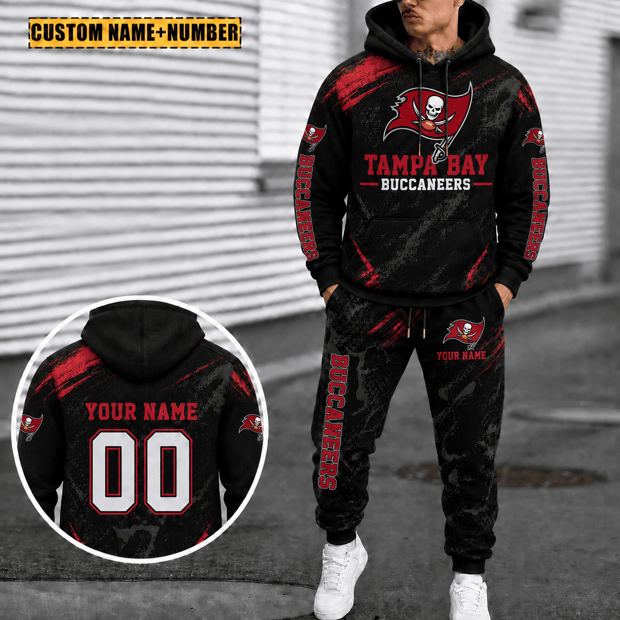Tampa Bay Buccaneers Personalized Combo Hoodie And Sweatpants Gift For Fan VA1076