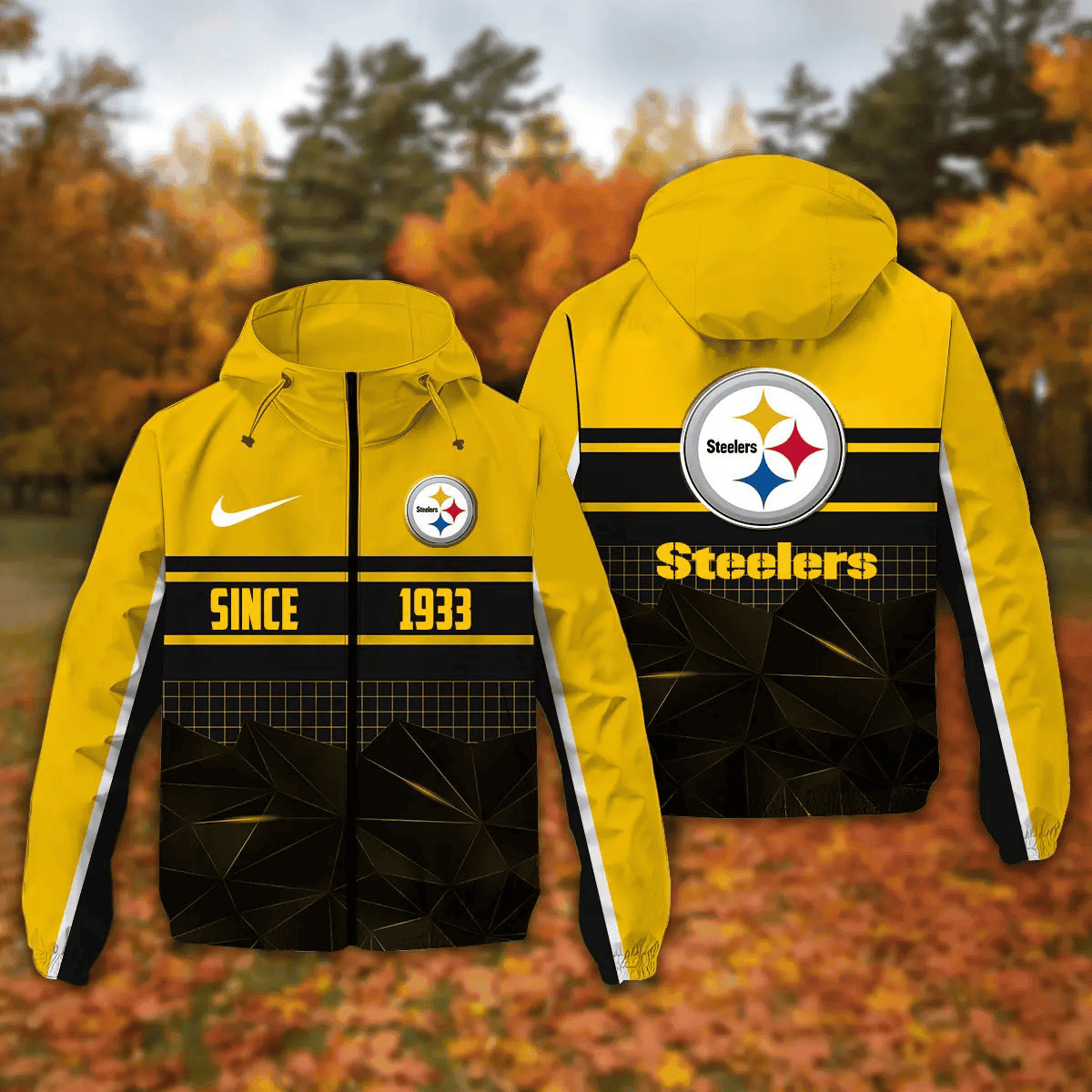 Pittsburgh Steelers Windbreaker Outdoor Jacket Sport Fan Gift NNPRJ936