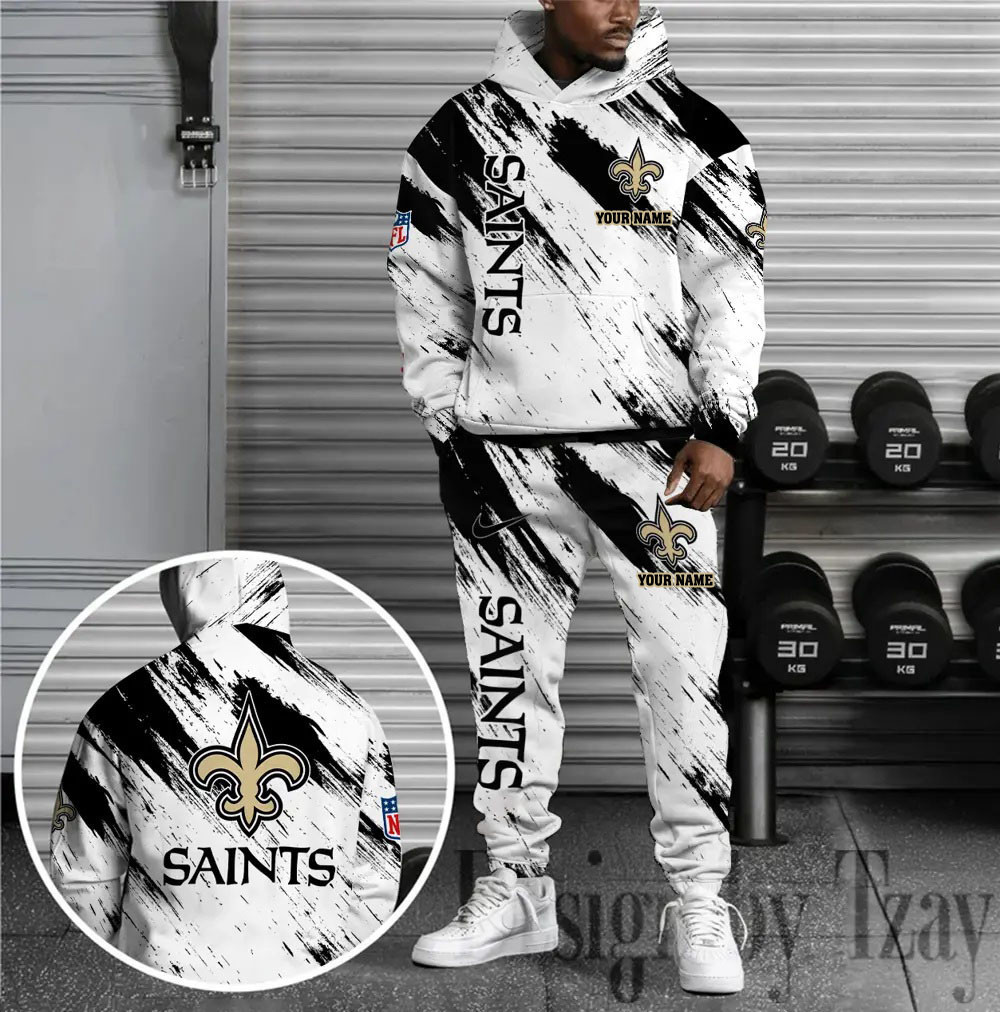New Orleans Saints Combo Hoodie And Sweatpants Gift For Fan AZHD1376