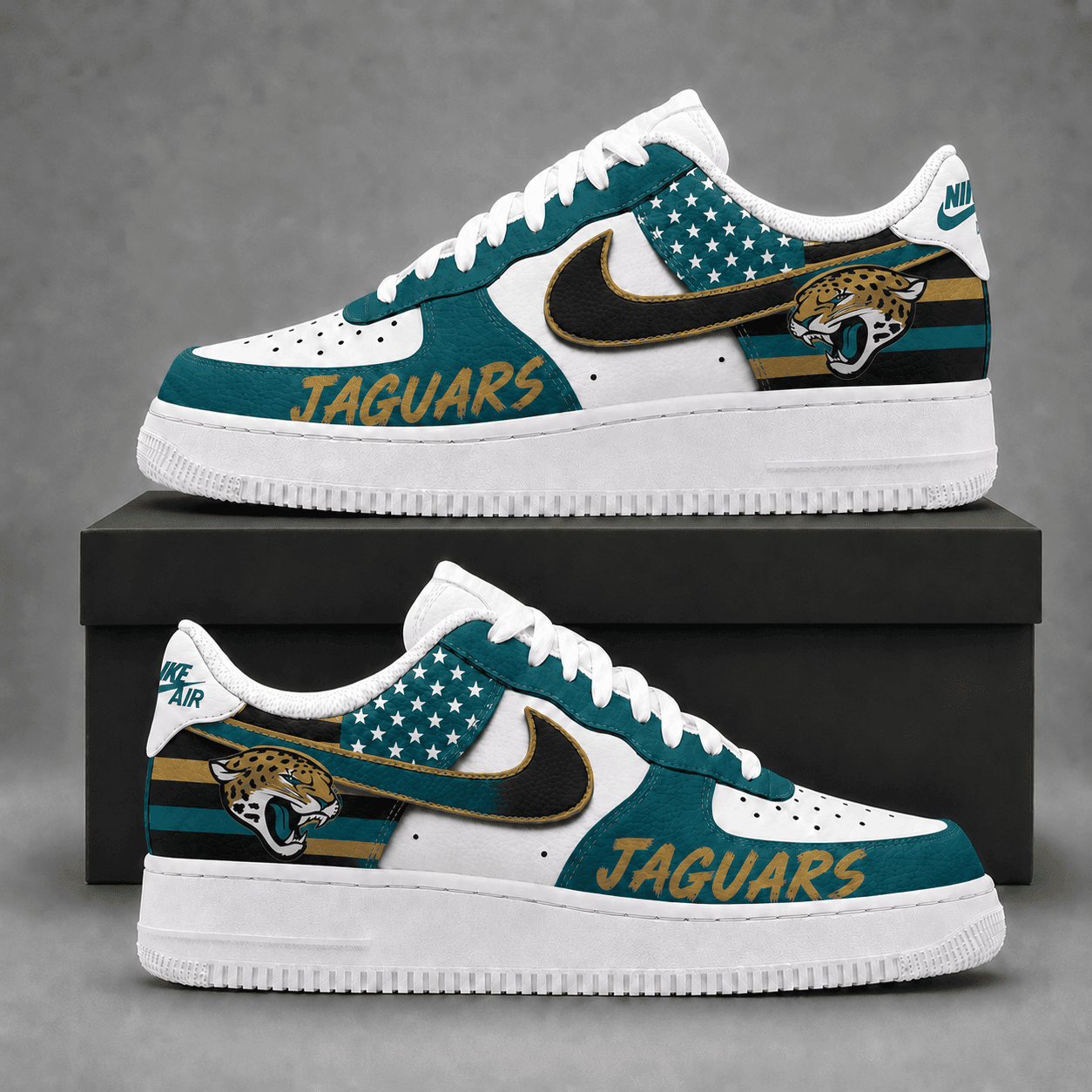 Jacksonville Jaguars | Premium American Football Team Limited AF1 Shoes NDN508
