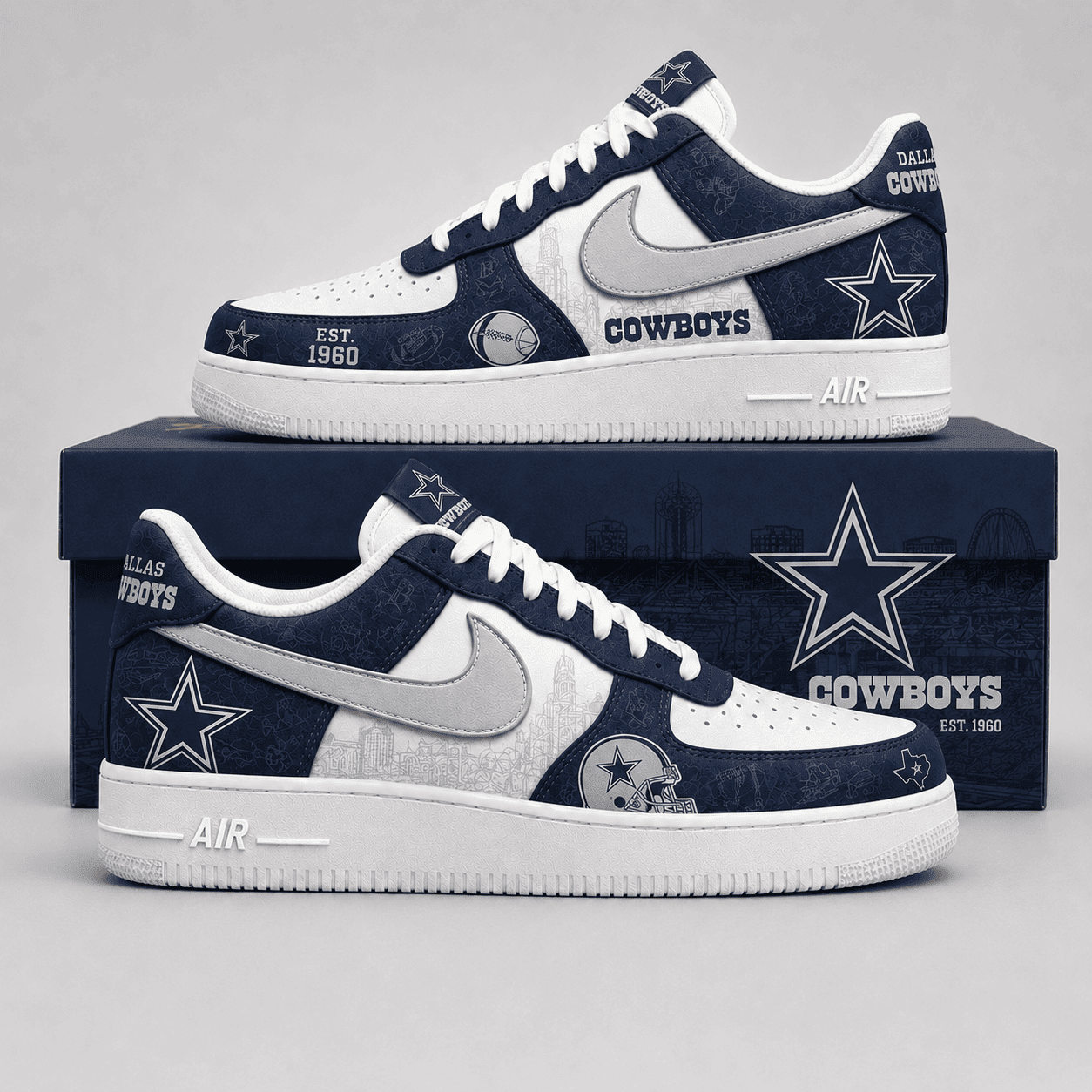 Dallas Cowboys | Premium NFL Game Ready Fan AF1 Shoes - VA35234