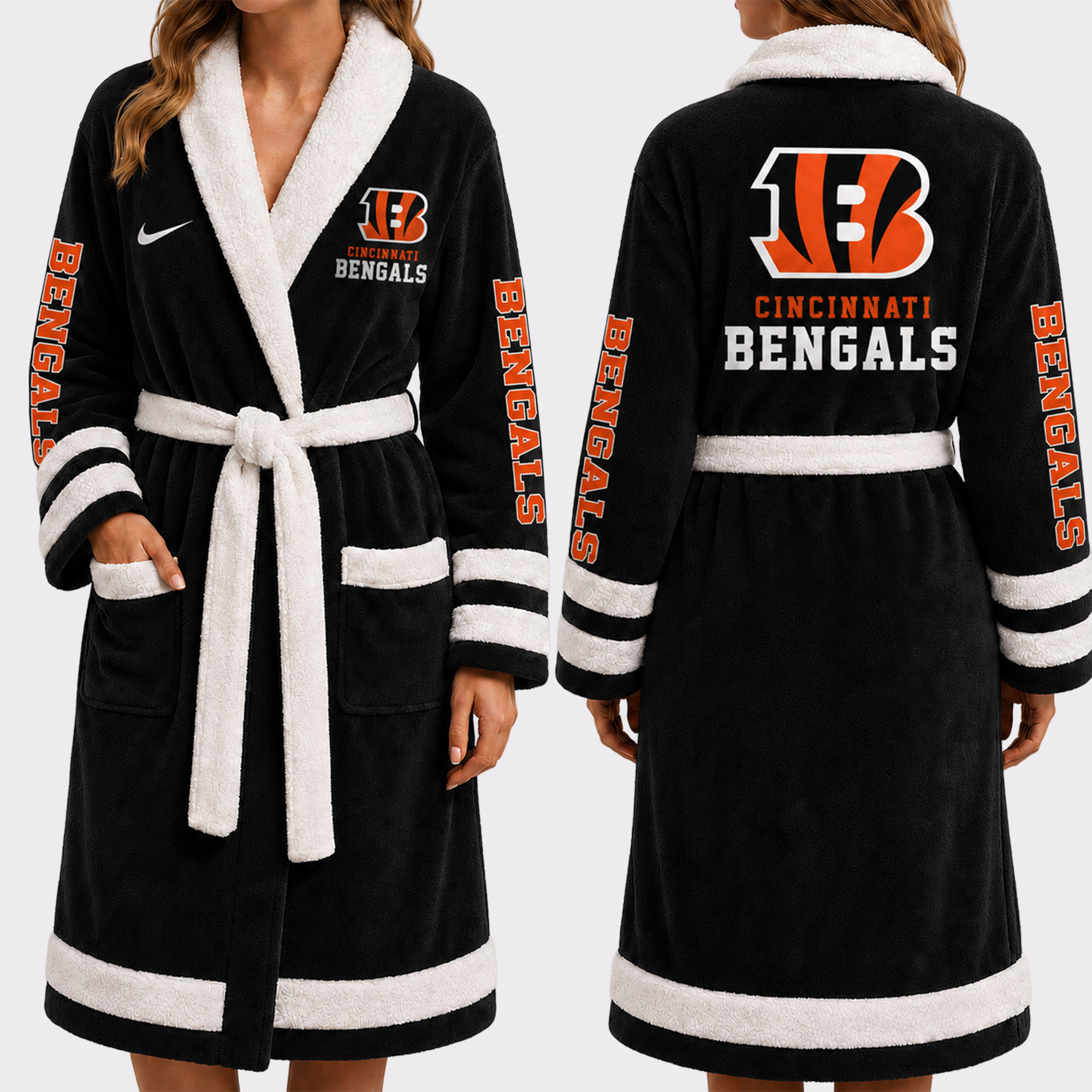 Cincinnati Bengals | Premium NFL Fleece Bathrobe VA1246