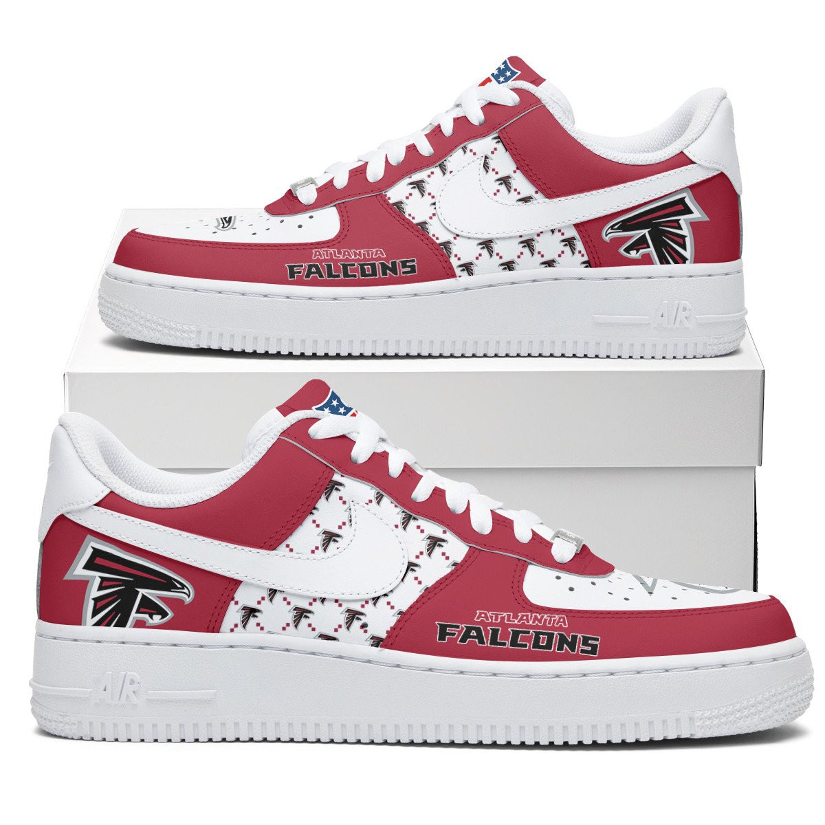 Atlanta Falcons Personalized AF1 Shoes 1408 BGAF1S466