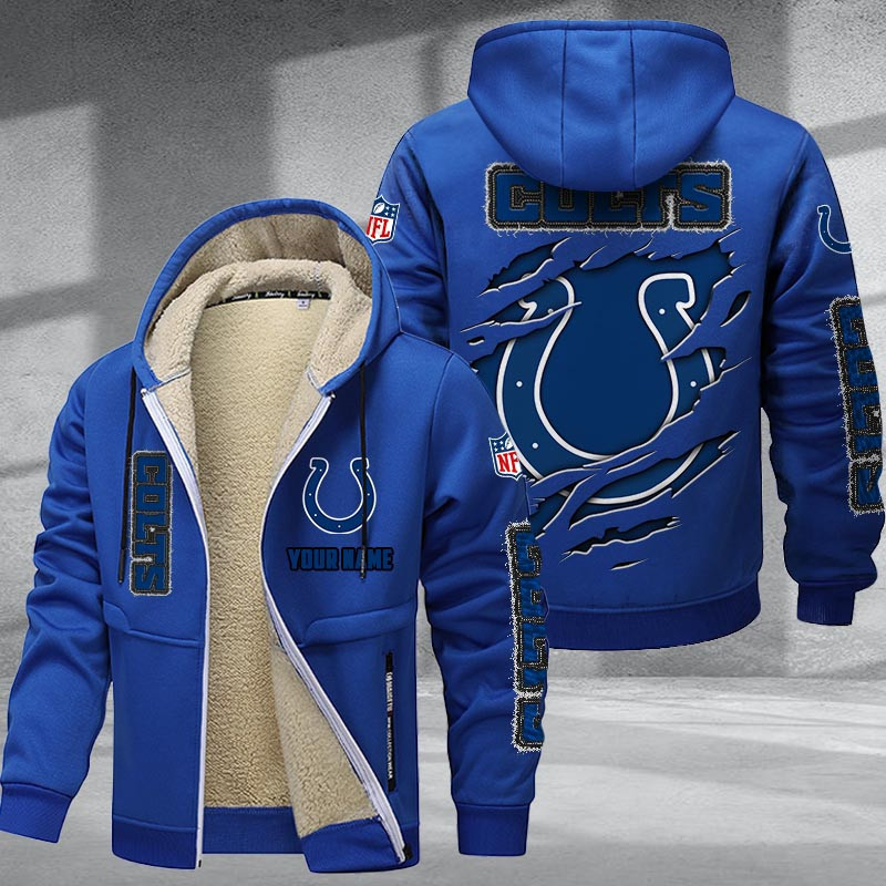 Indianapolis Colts DMTZ0367 Premium Sherpa-Lined Winter Hoodie – Personalized Edition
