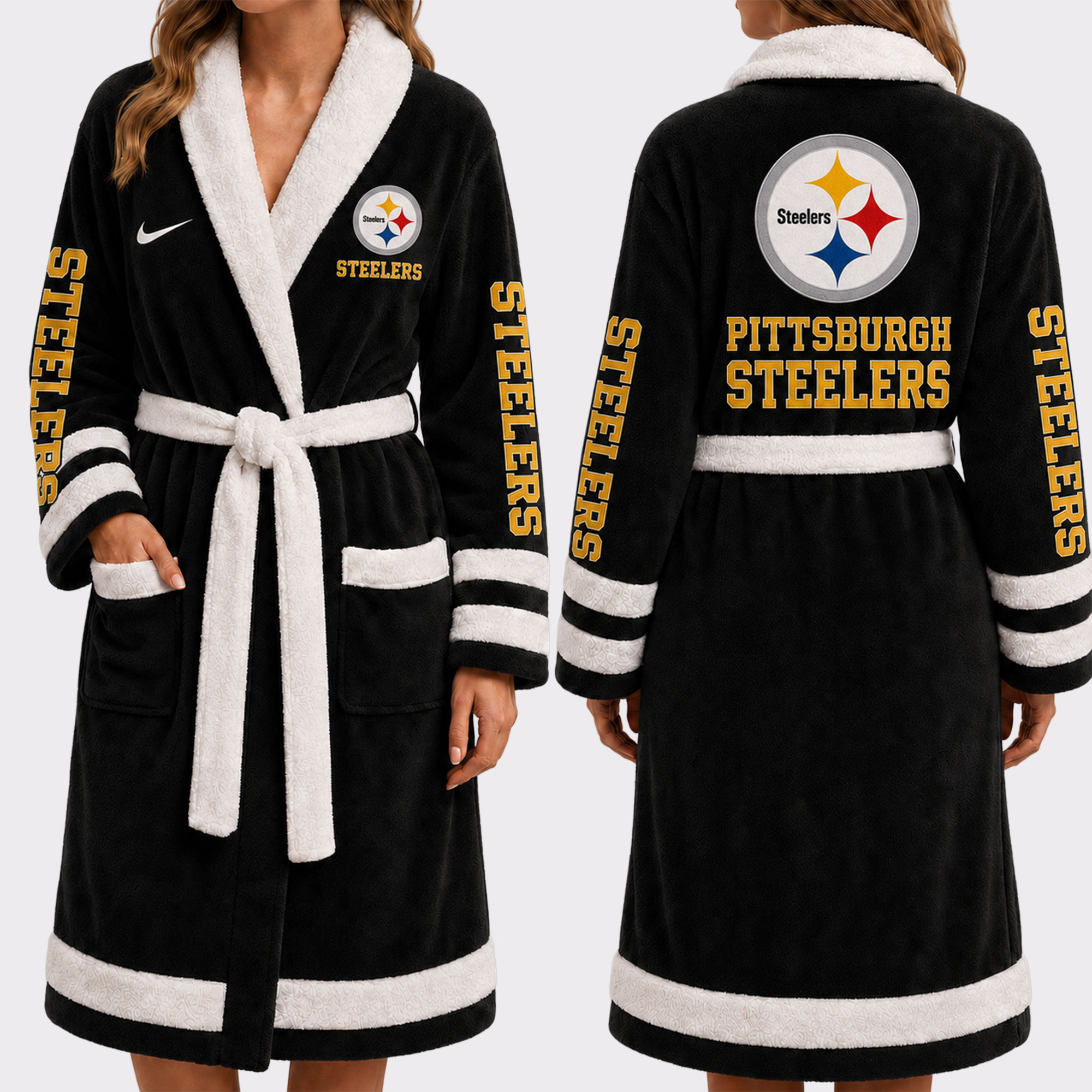 Pittsburgh Steelers | Premium NFL Fleece Bathrobe VA1248