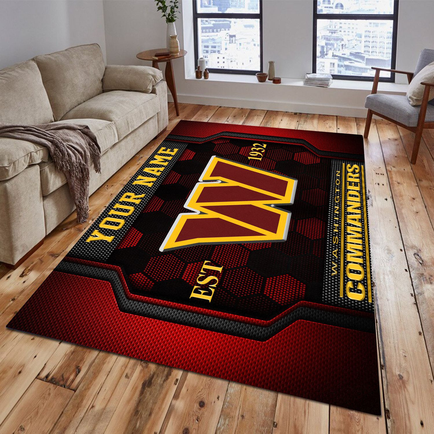 Washington Football Team Area Rug PB2VK95