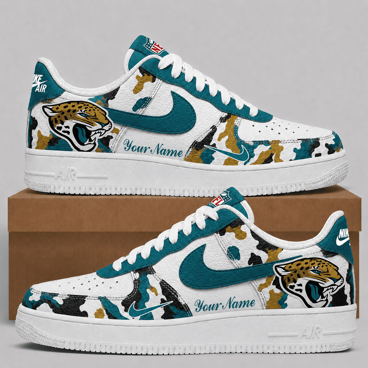 Jacksonville Jaguars | Premium NFL Team AF1 Shoes VA924