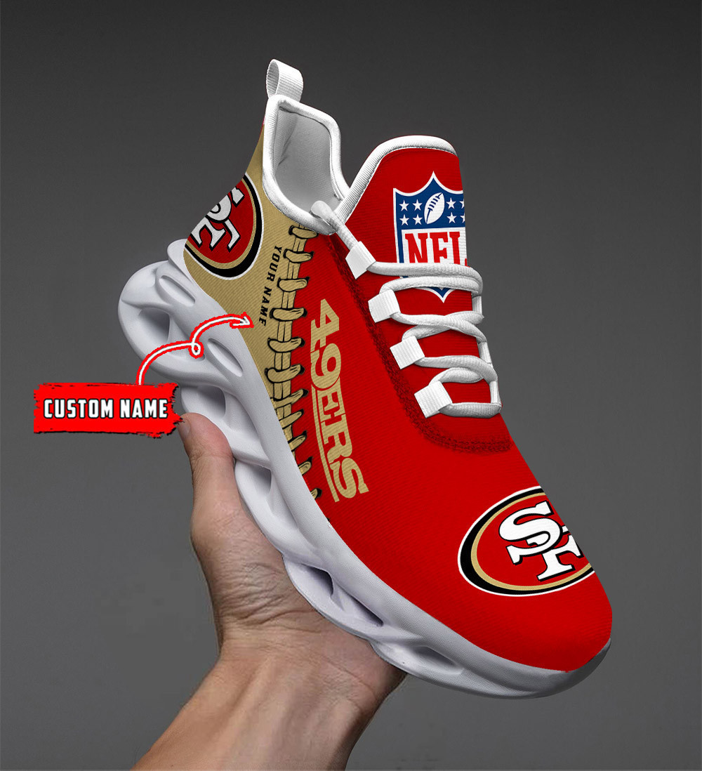 NFL San Francisco 49ers (Your Name) Max Soul Shoes Nicegift MSSR3F7