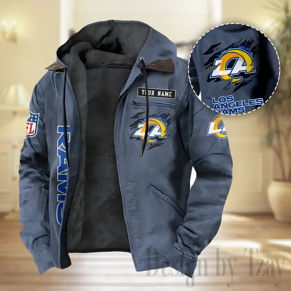 Los Angeles Rams Men Classic Badge Winter Jacket SPTPJH212