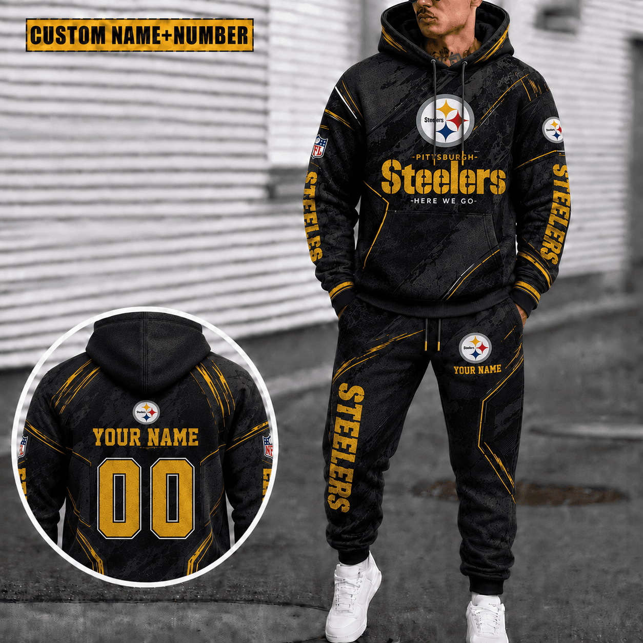 Pittsburgh Steelers Personalized Combo Hoodie And Sweatpants Gift For Fan VAN40020