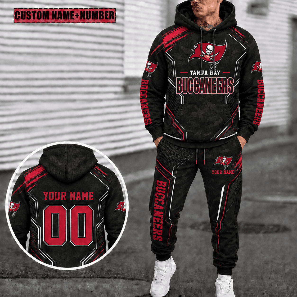 Tampa Bay Buccaneers Personalized Combo Hoodie And Sweatpants Gift For Fan VAN5026