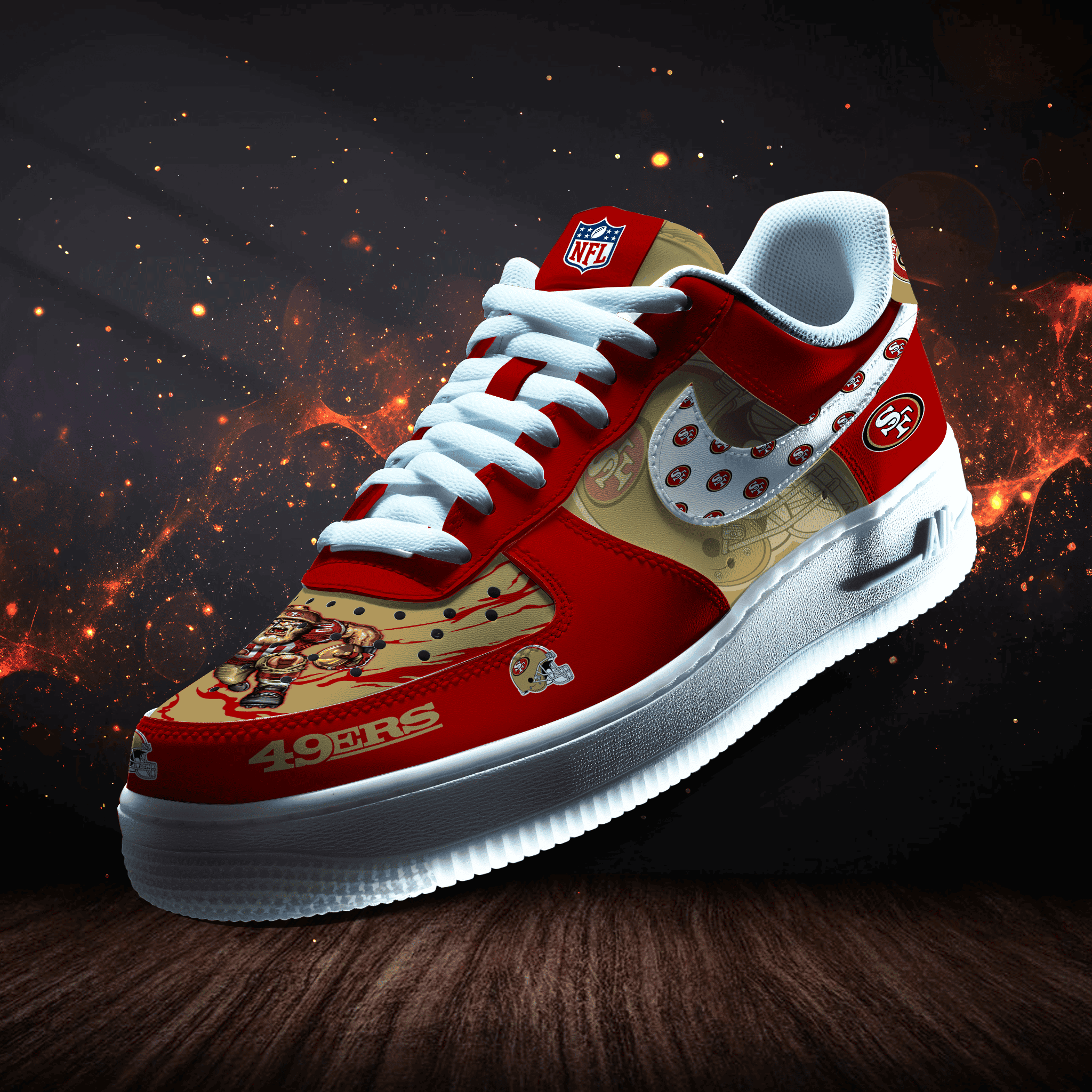 San Francisco 49ers | New Collection Trending Air Force 1 Mascot