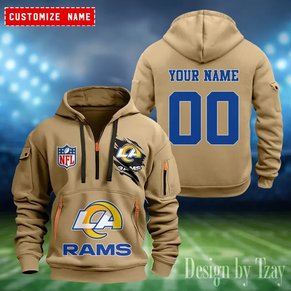 Los Angeles Rams Heavy Fleece Pullover Hoodie AZHEAVYHD408