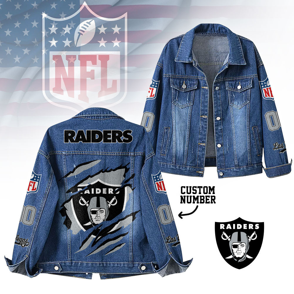 Las Vegas Raiders | Premium Iconic Streetwear Denim Jacket NTH1
