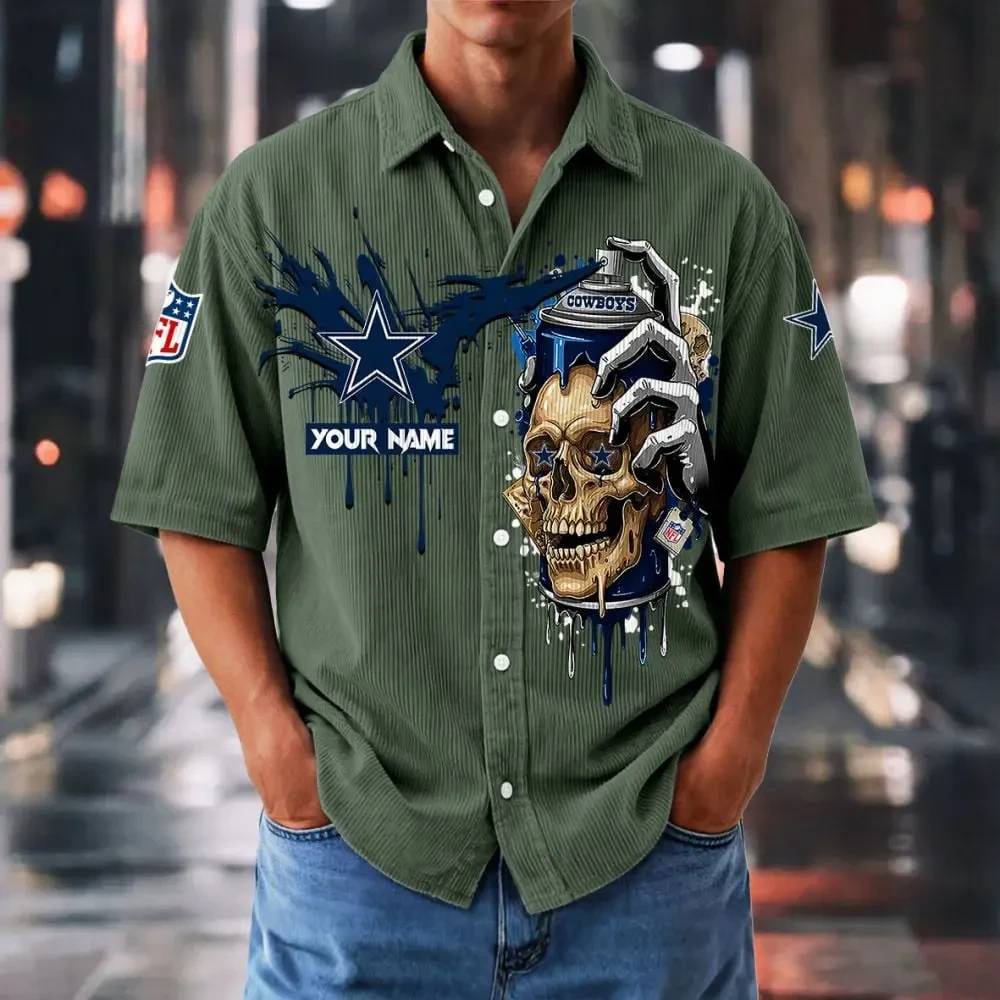 Dallas Cowboys Basic Button Front Shirt SPTBCBTFS881