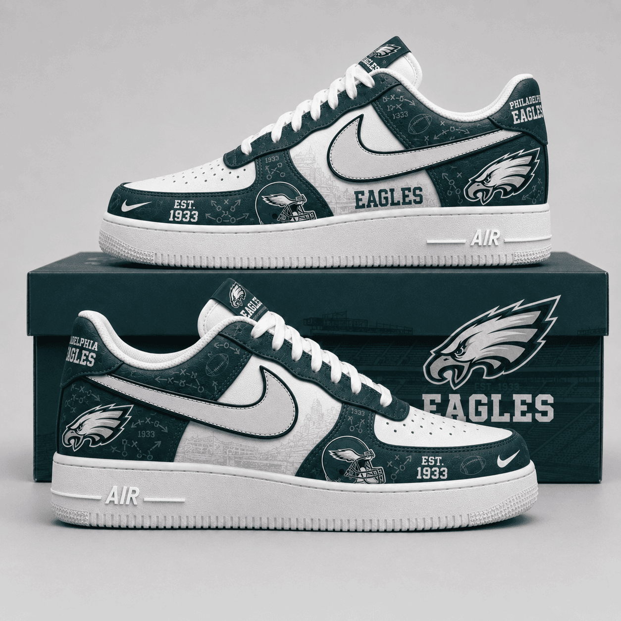 Philadelphia Eagles | Premium NFL Game Ready Fan AF1 Shoes - VA35222