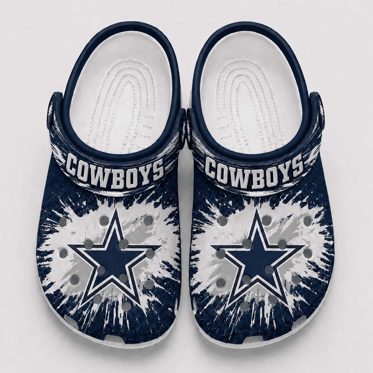 Dallas Cowboys | Premium NFL Splash Burst Fan Crocs VAN226