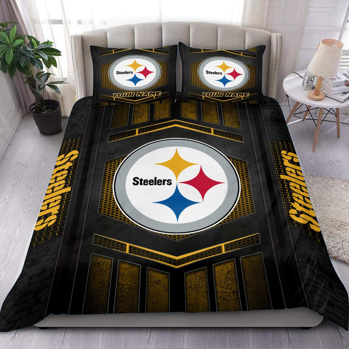 Pittsburgh Steelers Personalized Bedding Set Best Gift For Fan BGBED129