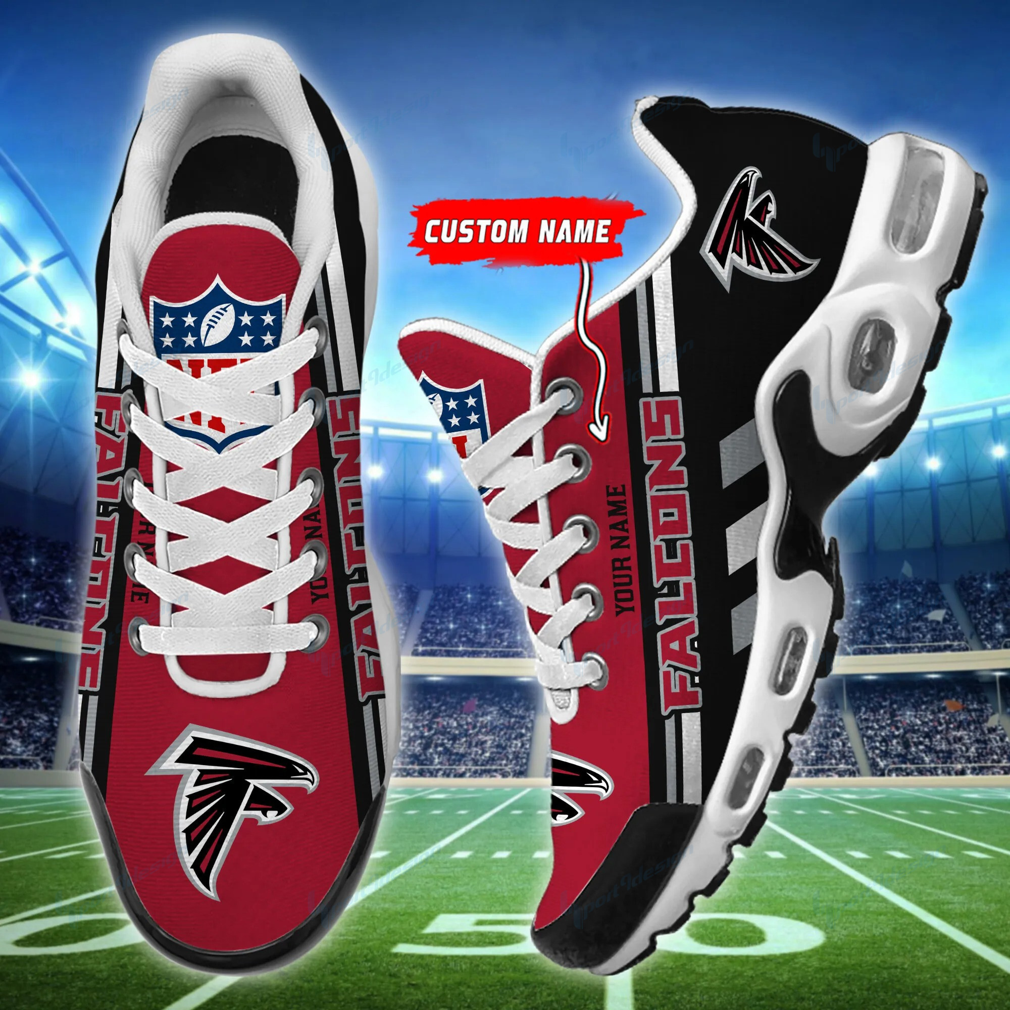 Atlanta Falcons Personalized Plus Sneakers BG49