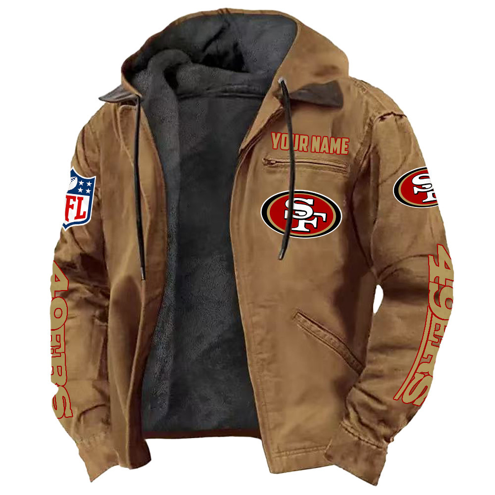 San Francisco 49ers DMJK0028 Hooded Cardigan Jacket