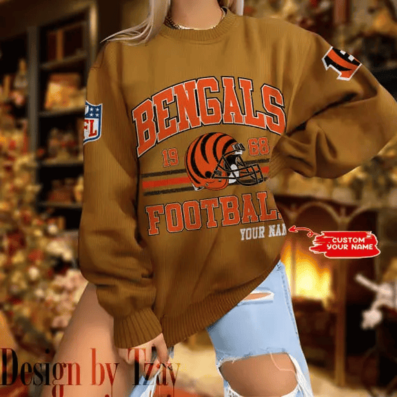 Cincinnati Bengals Personalized Fashion Design New Woolen Sweater BGSWT302