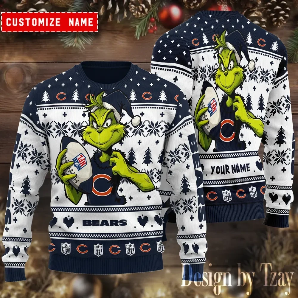 Chicago Bears Christmas Woolen Sweater BGSWT682
