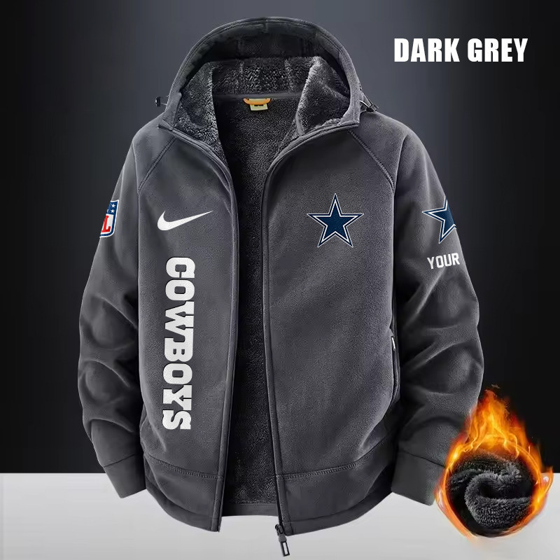 Dallas Cowboys Fleece Fashion Hooded Jacket Outdoor SPTFFHJ073