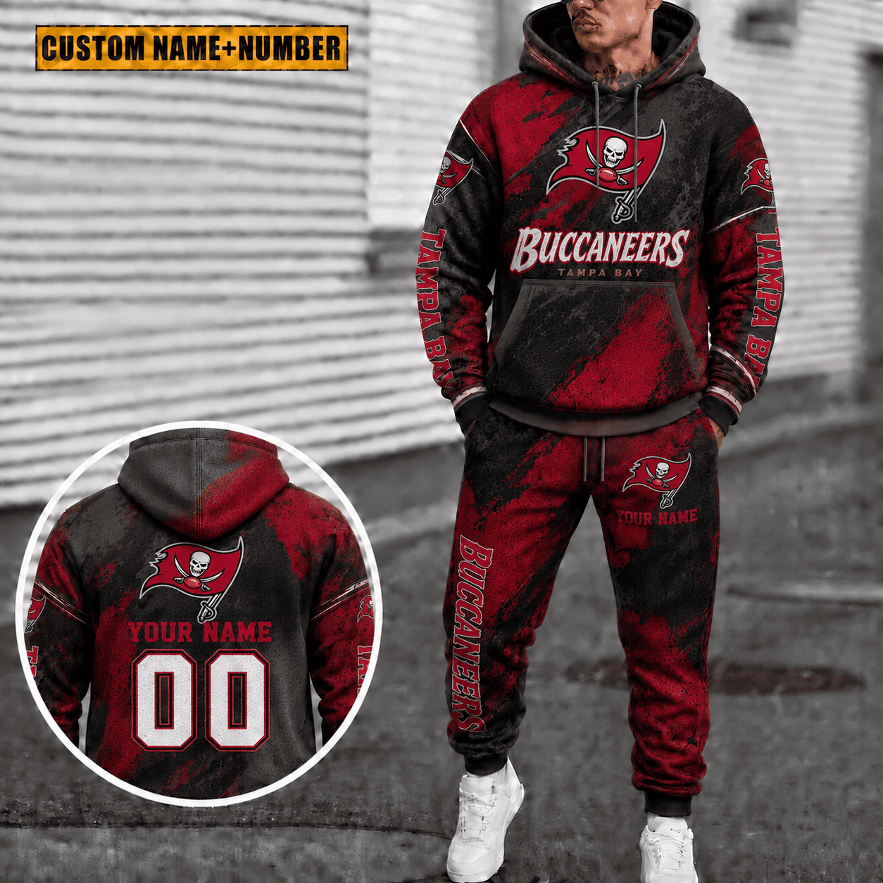 Tampa Bay Buccaneers Personalized Combo Hoodie And Sweatpants Gift For Fan VAN6147